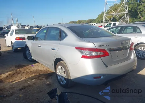 2015 Nissan Sentra Fe+ S/S/Sl/Sr/Sv from USA, damaged, VIN 3N1AB7AP6FL663459